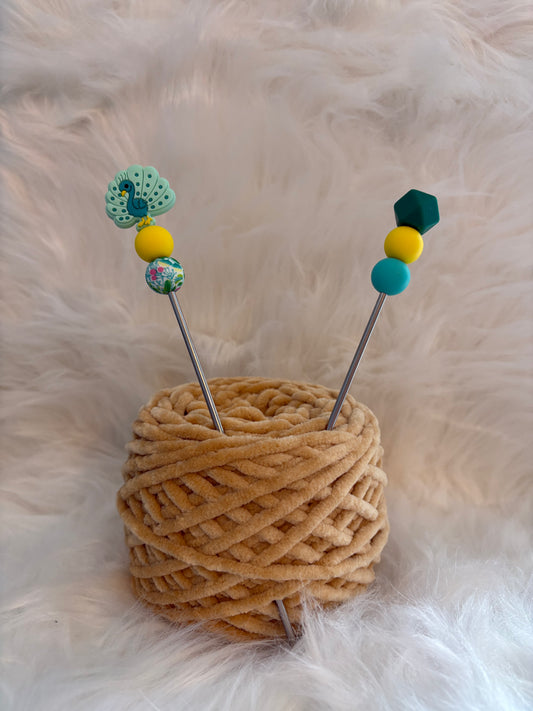 Amigurumi Sticks Pfau