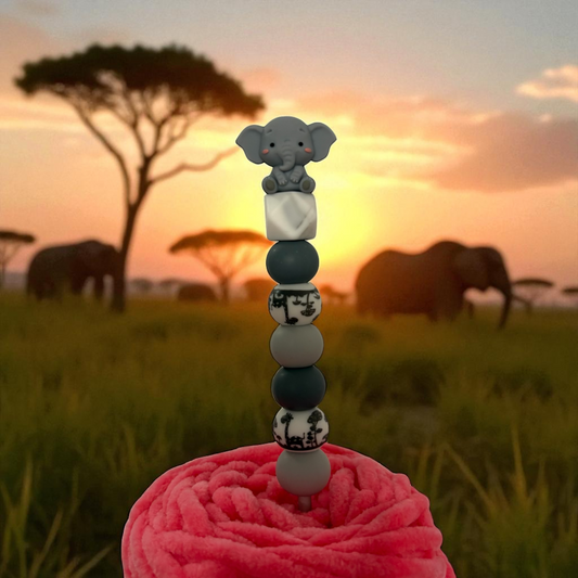 Ergonomische Häkelnadel Elefant 4mm