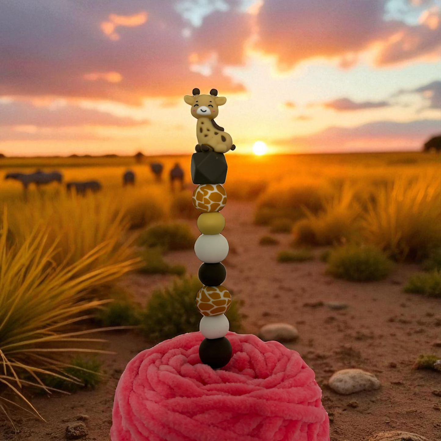 Ergonomische Häkelnadel Giraffe 4mm