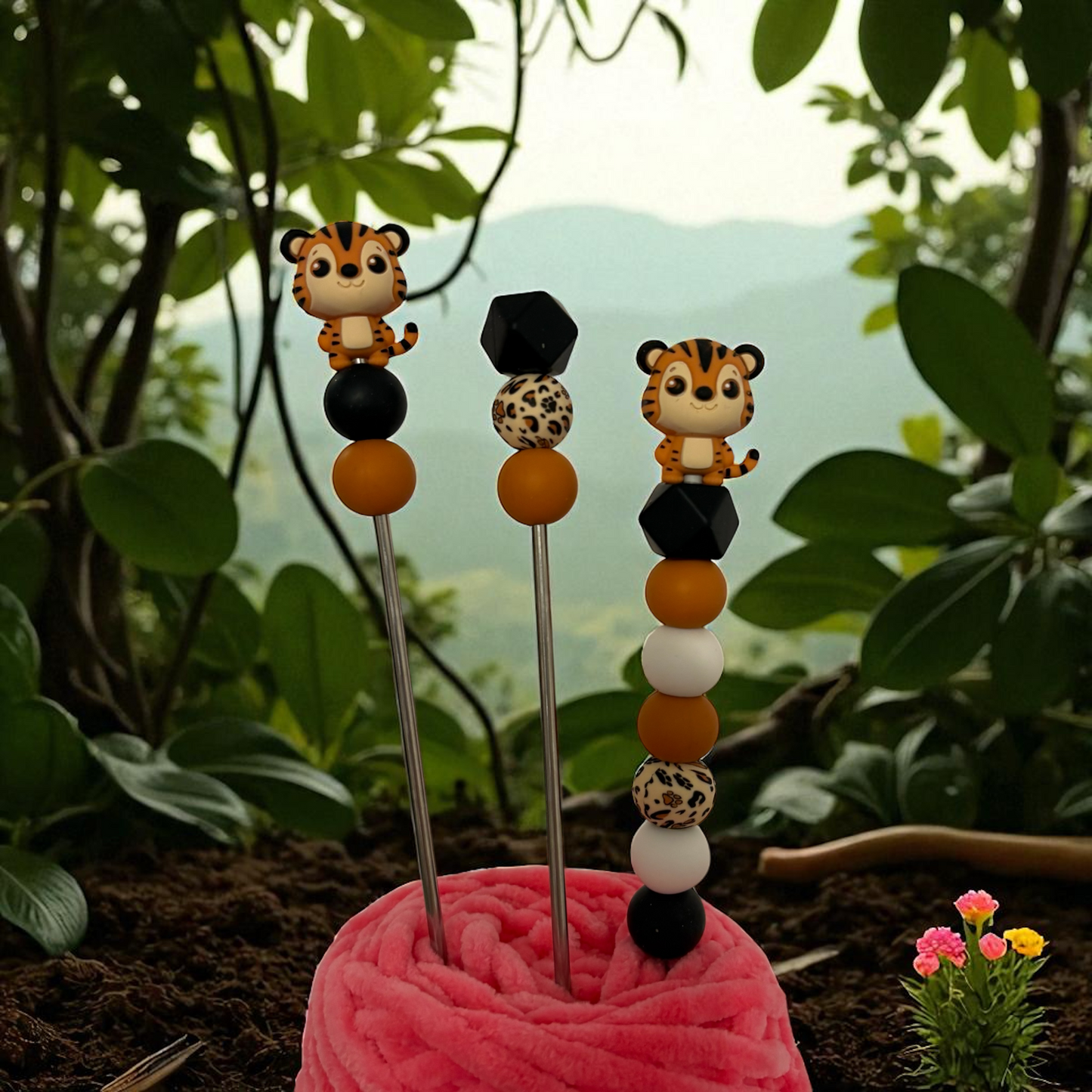 Amigurumi Sticks + Häkelnadel Bundle - Tiger