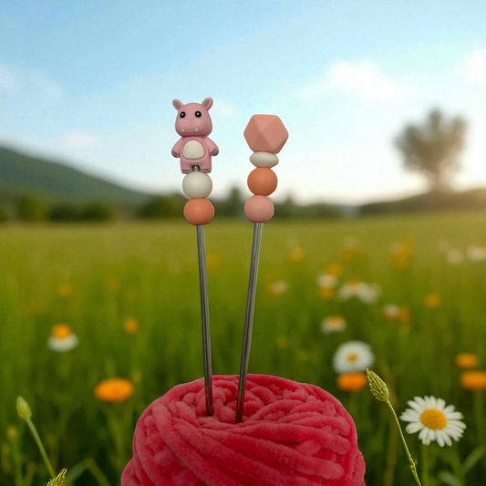 Amigurumi Sticks Hippo Rosa